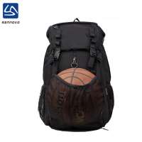 wholesale custom logo black water repellent sport basketball backpack bags