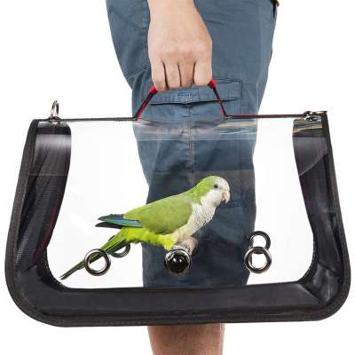 Custom light folding bird cage pet free travel bag